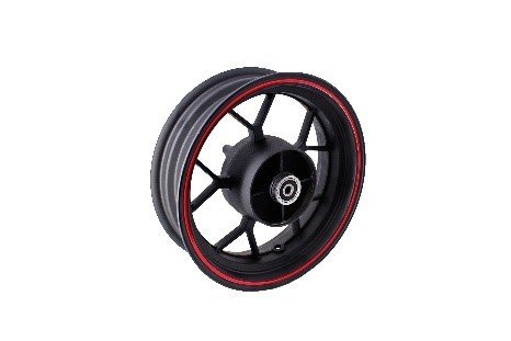 6104120008000 - MS Black red edge rear aluminum wheel (disc brake) - Hinterrad Felge