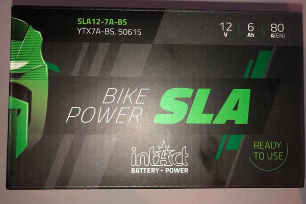 6118830011300 - Intact Bike Power SLA Battery 12 V 6 AH (c20) 80A (EN) - Batterie passend für MS